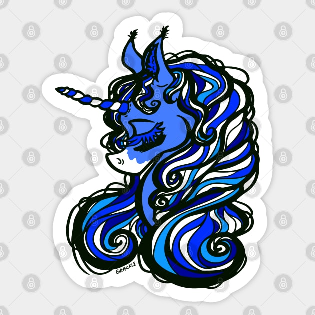 Kentucky Football Unicorn Sticker by Jan Grackle